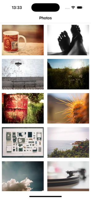 grid view